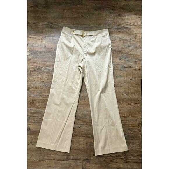 LAUREN by Ralph Lauren khaki women’s size 14 slightly flared  pant - Picture 3 of 4